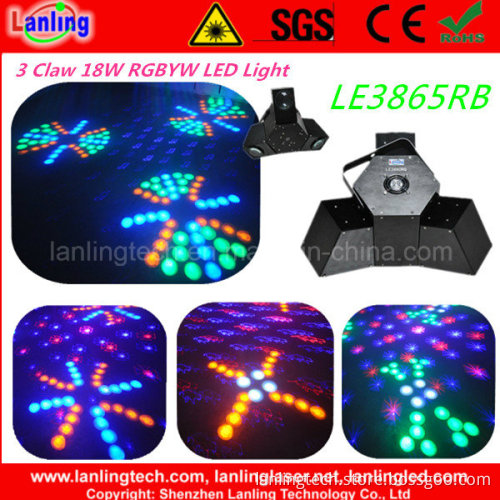 3 Claw 18W Rgbyw LED Light